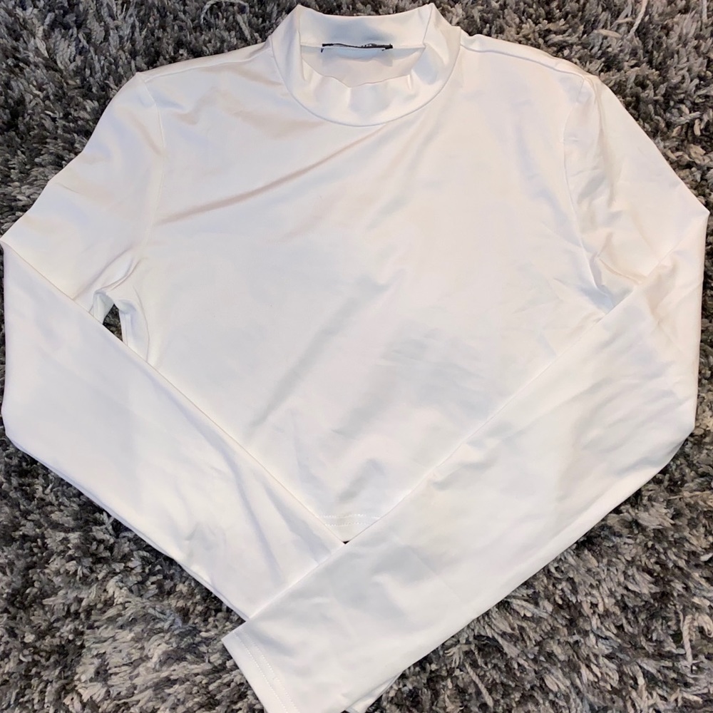 SHEIN cropped mock neck.